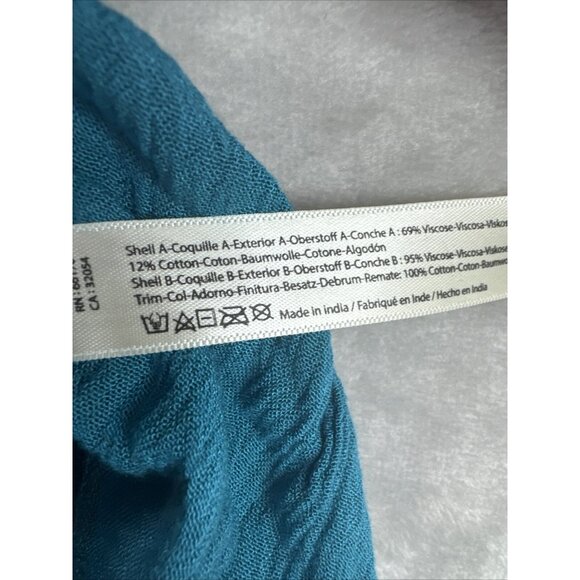 Free People One Women's Adella Cami in Turquiose Size  XS - Picture 6 of 10